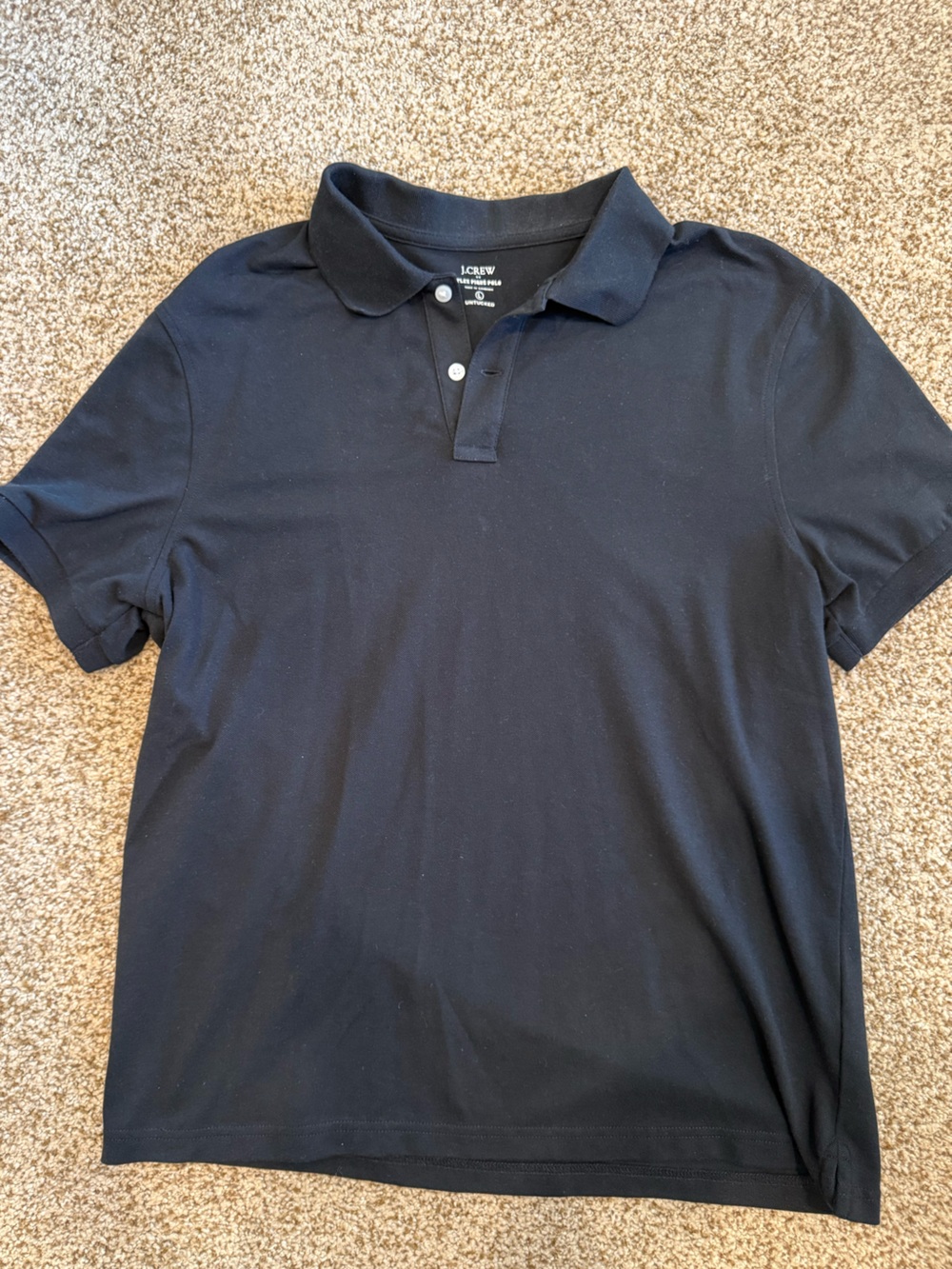 J. Crew Factory Men's Black Polo Shirt
